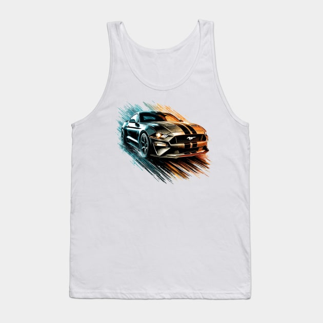 Ford Mustang Tank Top by Vehicles-Art